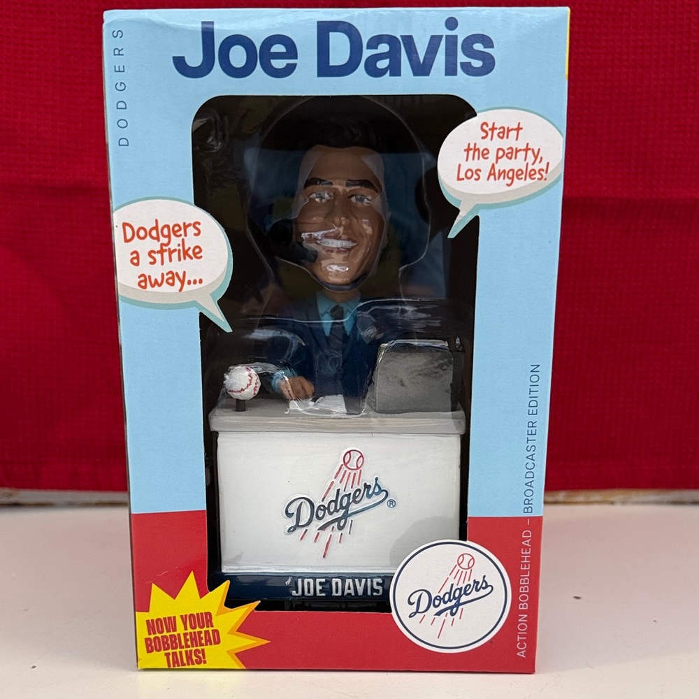 Dodgers Joe Davis Talking Bobblehead